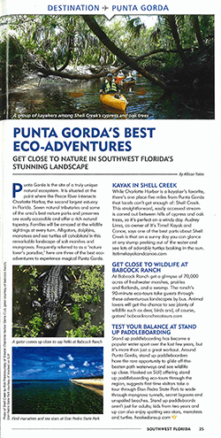 Sunseeker Article - Eco Adventures